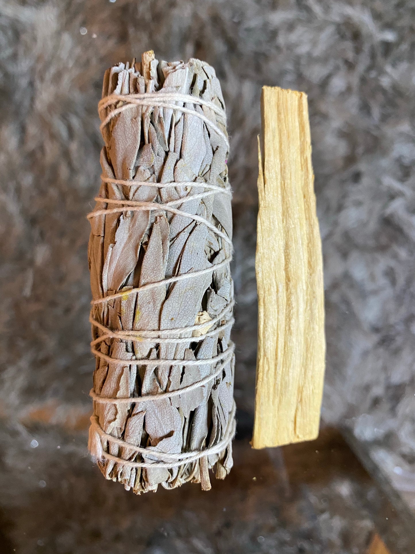 Palo Santo and Sage Bundle Indigo Fluorite Tower metaphysics crystal gemstone crystal shop canadian local meditation manifestation spiritual healing holistic journey sage smudging palo santo toronto chakras alignment reiki