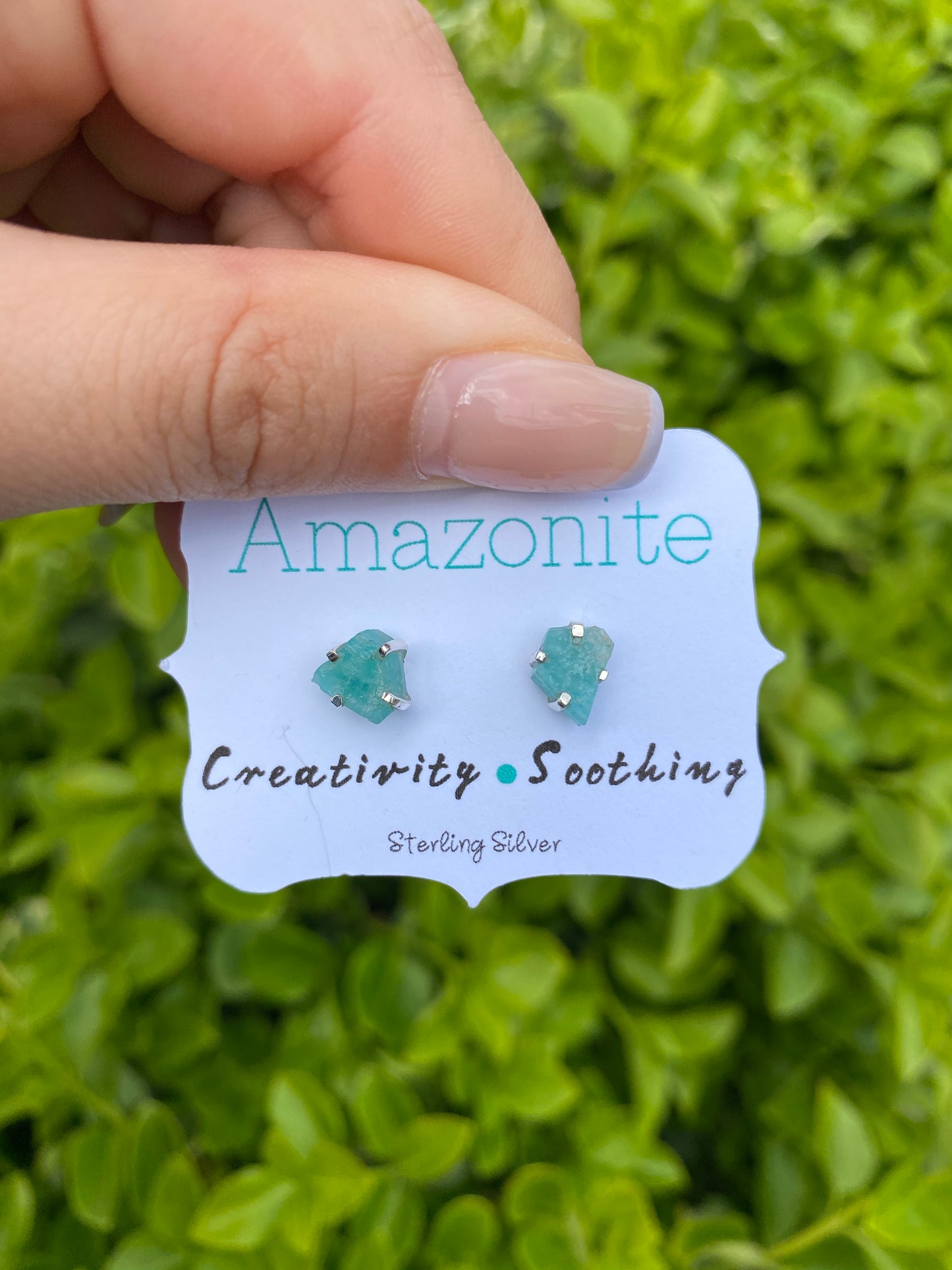 Amazonite Earring Studs