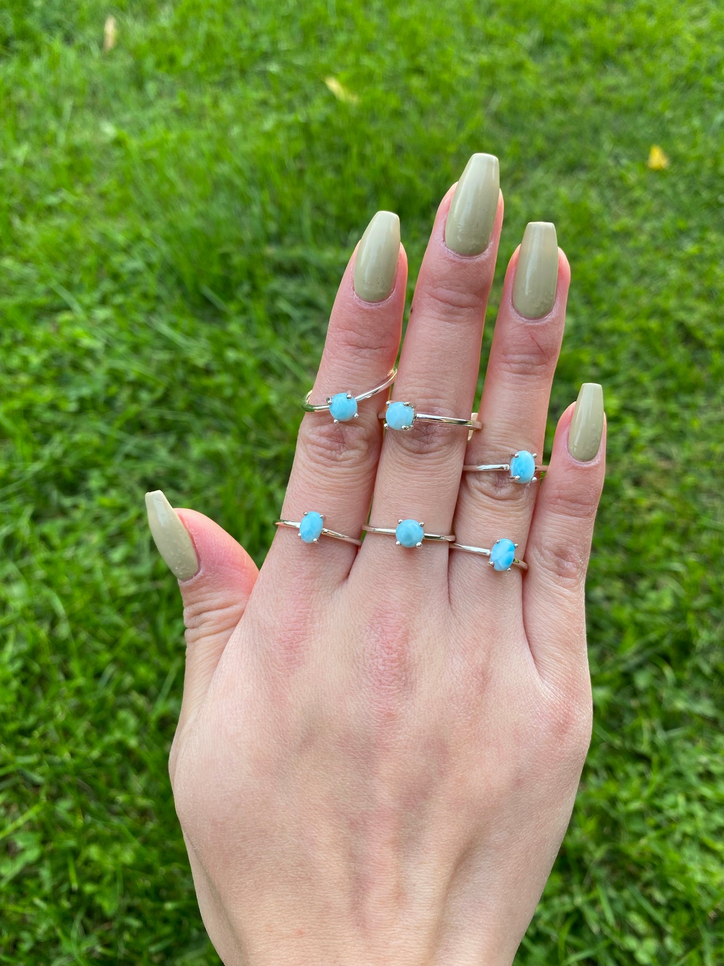 Larimar Rings