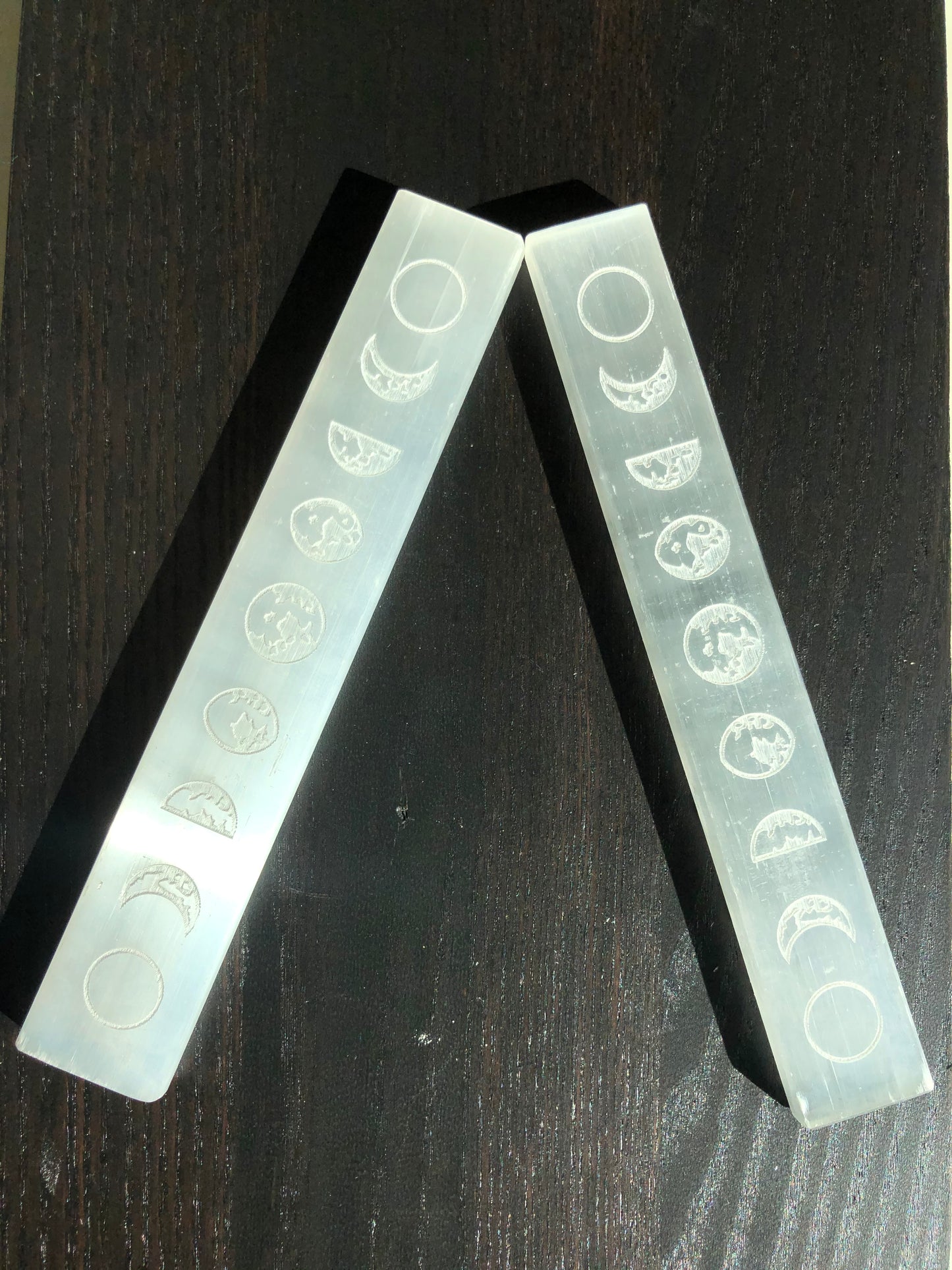Selenite Moon Phase Wand