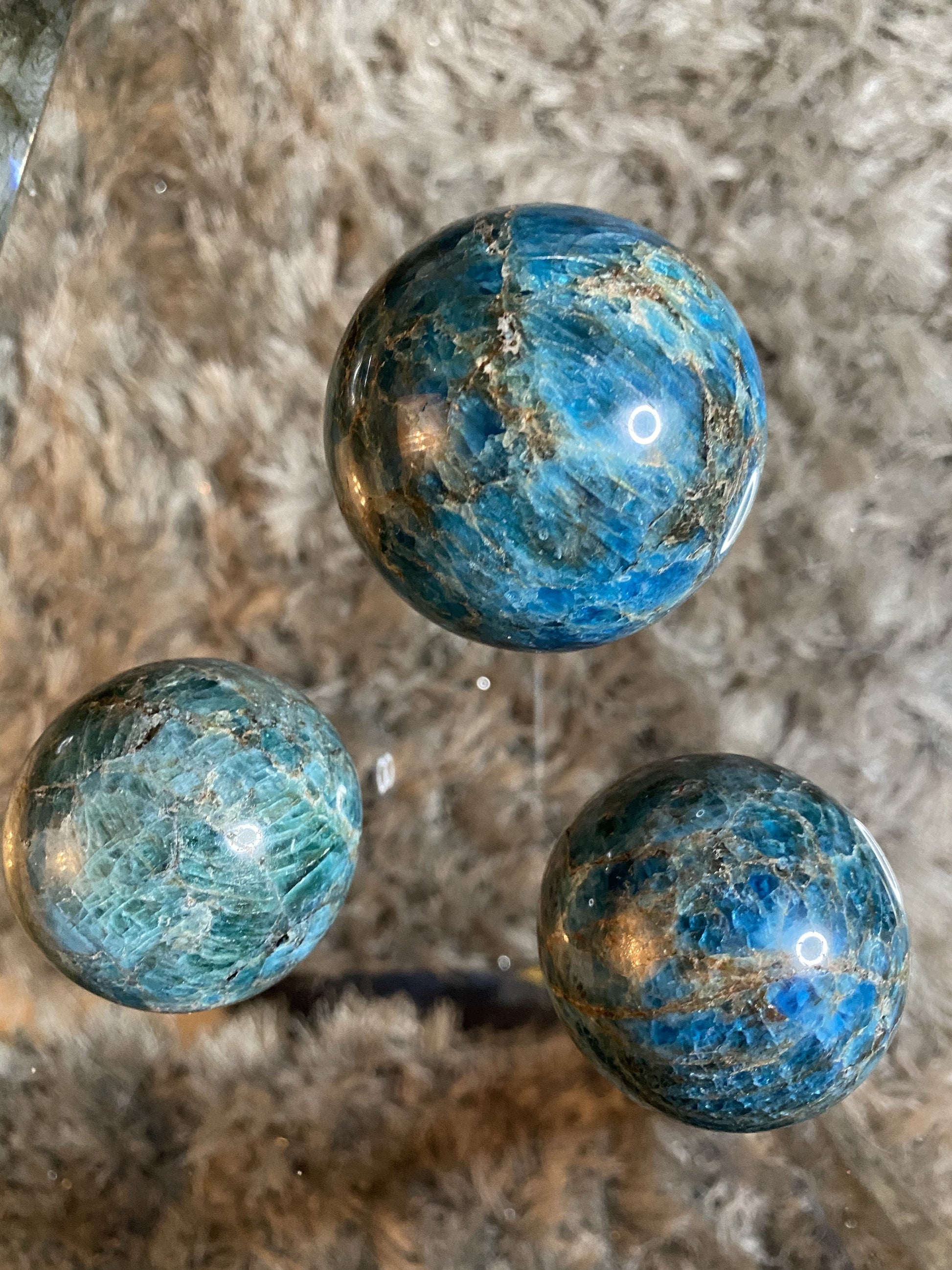 Blue Apatite Sphere  metaphysics crystal gemstone crystal shop canadian local meditation manifestation spiritual healing holistic journey sage smudging palo santo toronto
