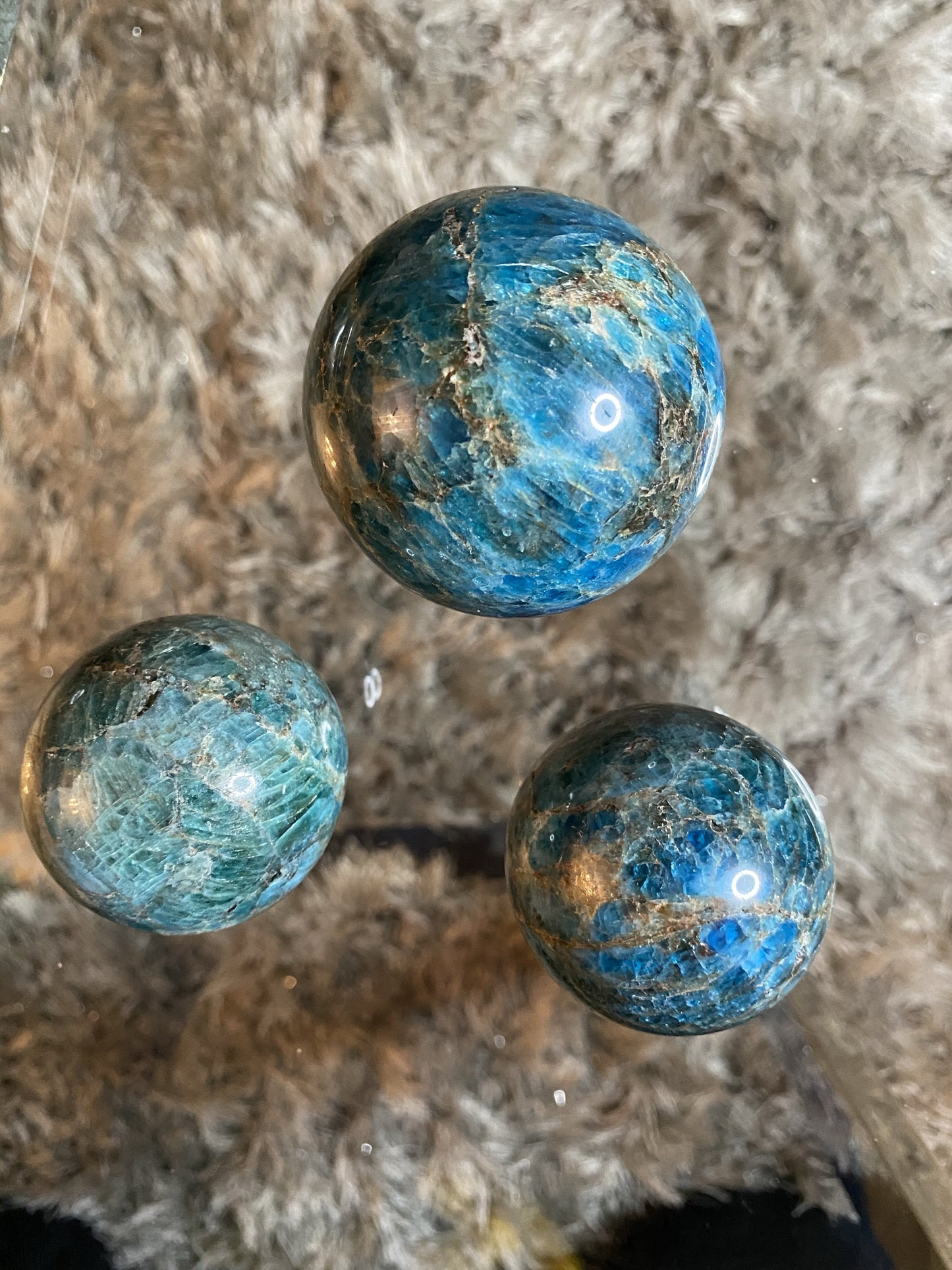 Blue Apatite Sphere  metaphysics crystal gemstone crystal shop canadian local meditation manifestation spiritual healing holistic journey sage smudging palo santo toronto