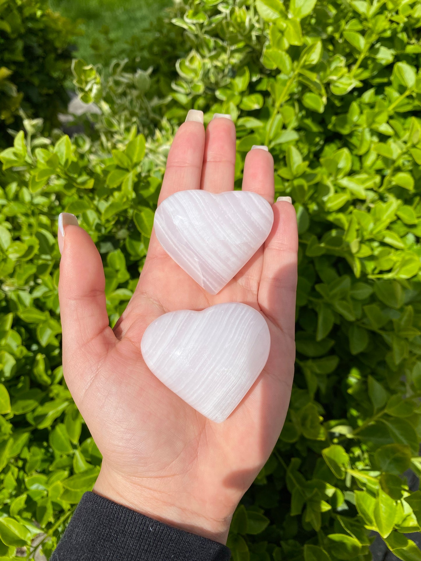 Pink Mangano Calcite Heart