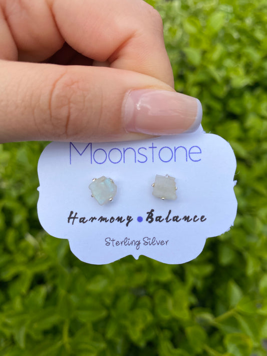 Moonstone Earring Studs