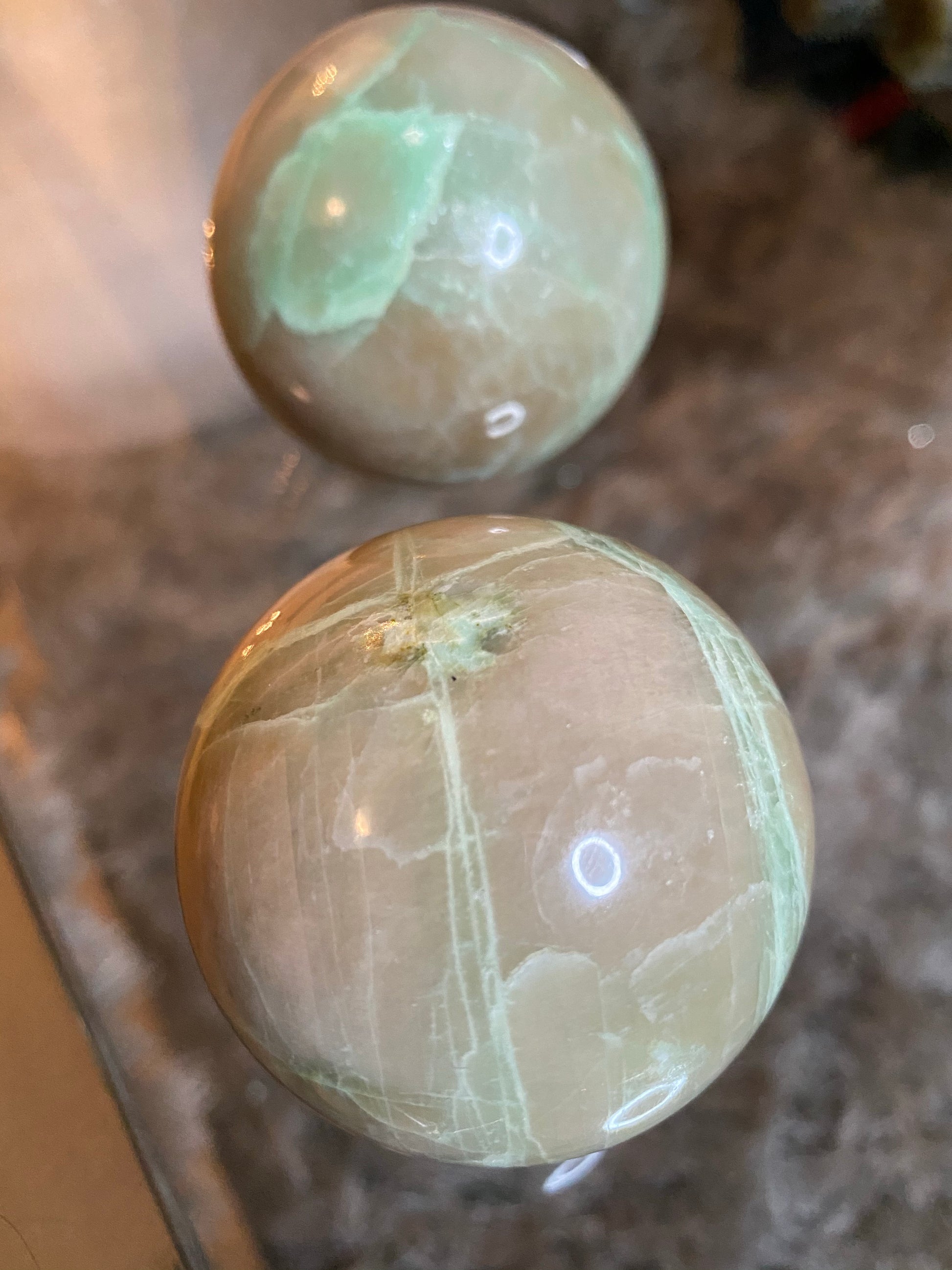 Garnierite Sphere  metaphysics crystal gemstone crystal shop canadian local meditation manifestation spiritual healing holistic journey sage smudging palo santo toronto chakras alignment