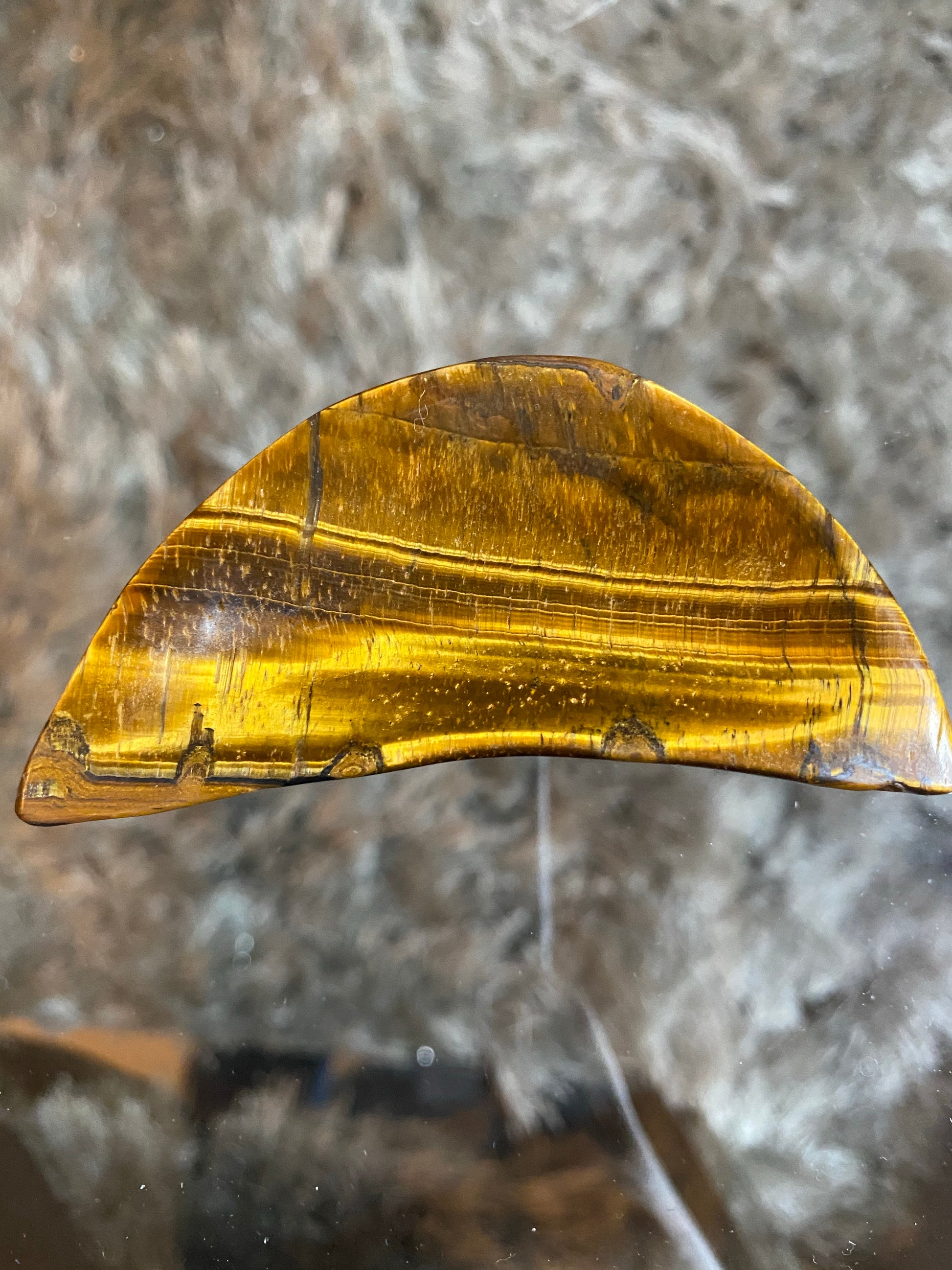 Yellow Tiger's Eye Bowl half moon Indigo Fluorite Tower metaphysics crystal gemstone crystal shop canadian local meditation manifestation spiritual healing holistic journey sage smudging palo santo toronto chakras alignment reiki