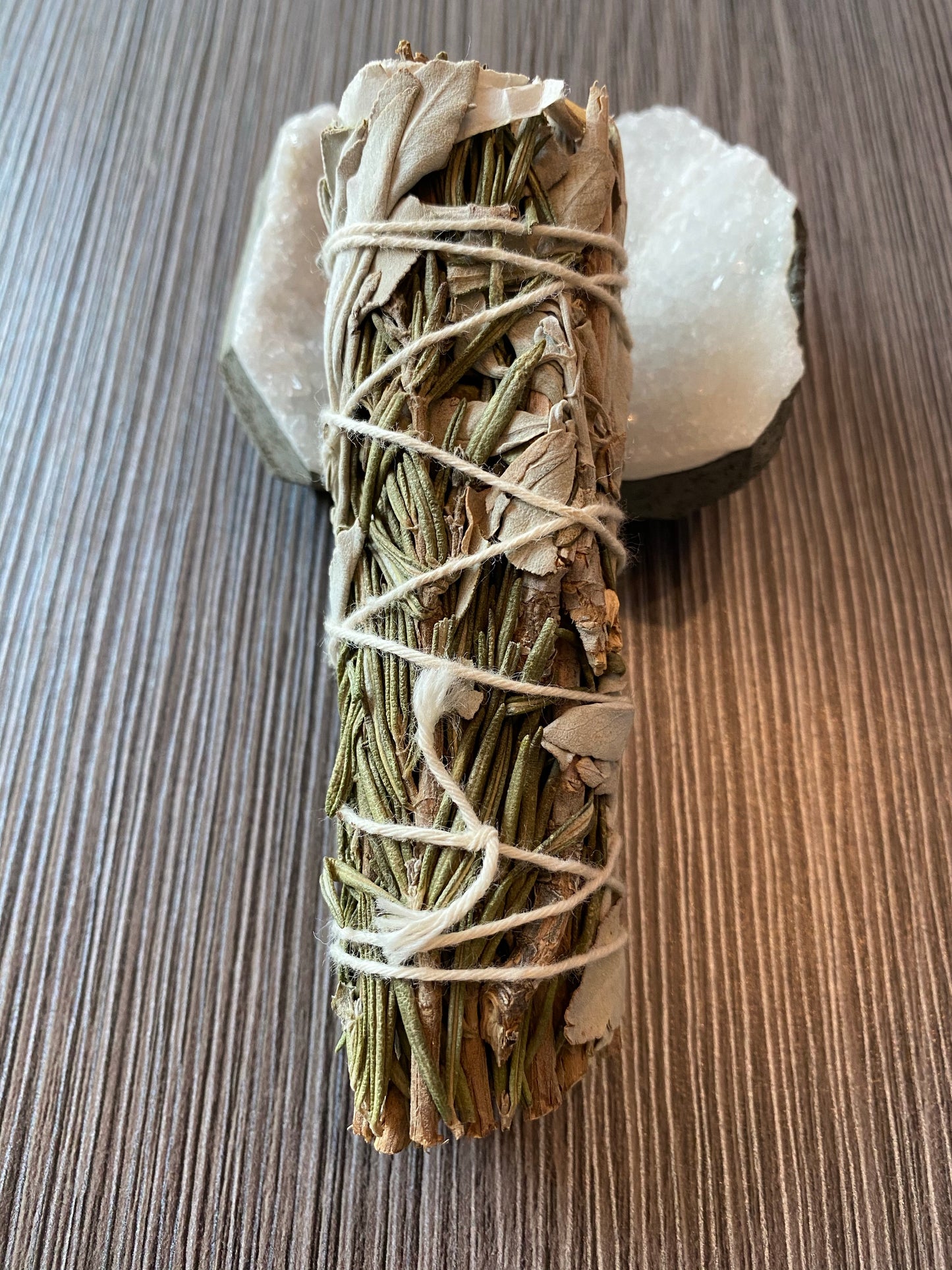 rosemary &  white blue sage incense burning meditation peaceful wellness holistic spiritual  Indigo Fluorite Tower metaphysics crystal gemstone crystal shop canadian local meditation manifestation spiritual healing holistic journey sage smudging palo santo toronto chakras alignment reiki