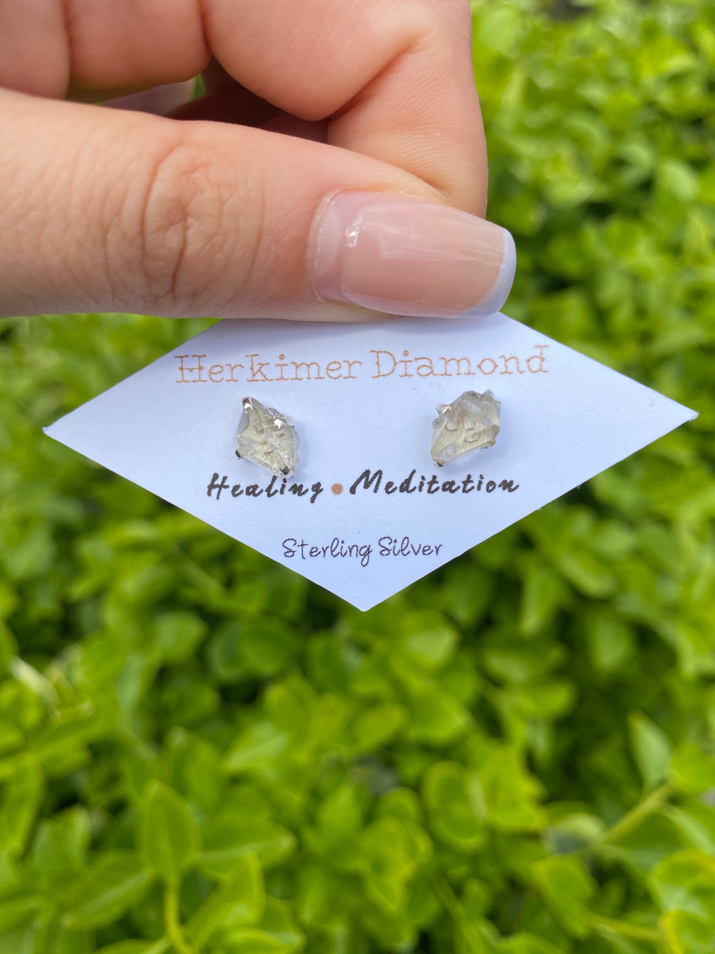 Herkimer Diamond Earring Stud