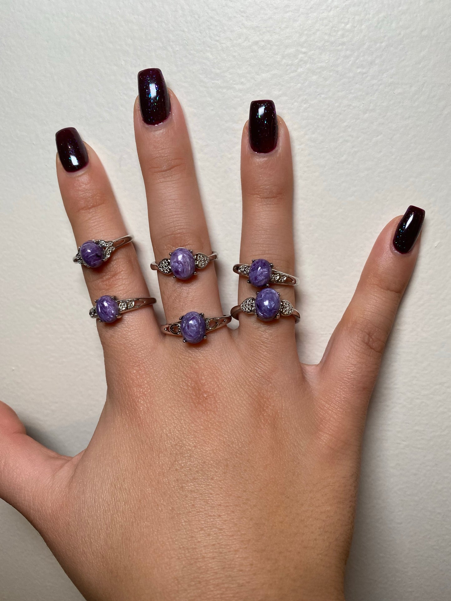 Charoite Rings