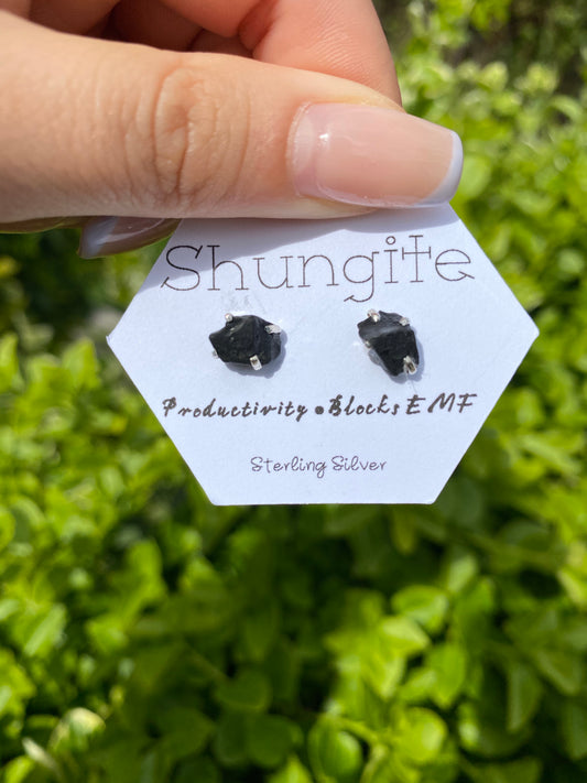 Shungite Earring Studs