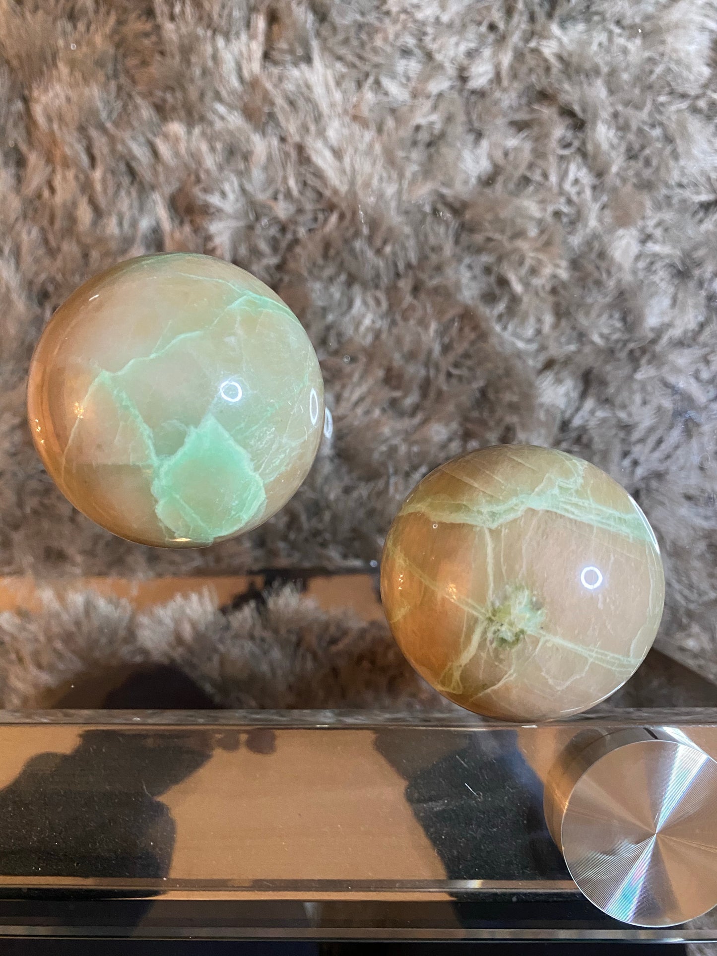 Garnierite Sphere  metaphysics crystal gemstone crystal shop canadian local meditation manifestation spiritual healing holistic journey sage smudging palo santo toronto chakras alignment